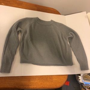 Grey knitted sweater